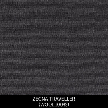 【パターンオーダー】【JOHN PEARSE WHITE 4釦1掛ダブル】【春夏】スーツ/ZEGNA TRAVELLER/グレー(WOOL100%)