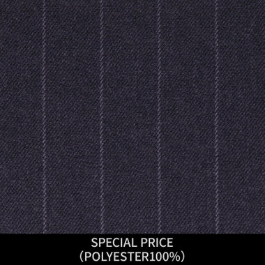 【パターンオーダー】【JOHN PEARSE WHITE 4釦1掛ダブル】【秋冬】スーツ/SPECIAL PRICE/ネイビー×ストライプ(POLYESTER100%)