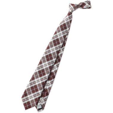 【JOHN PEARSE Black】シルクブレンドチェックネクタイ 7.5cm幅/ワイン