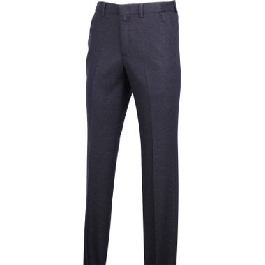 【stanley blacker】【秋冬】0タックスラックス/ネイビー×ツイード/シャーリング仕様/ストレッチ