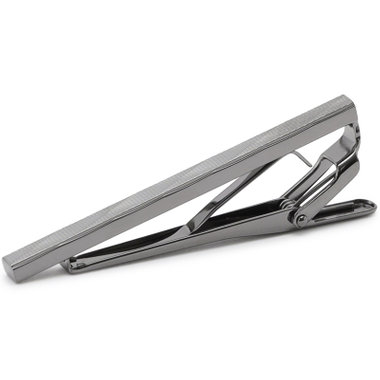 【JOHN PEARSE London】ネクタイピン/ブラックシルバー/55mm×4mm