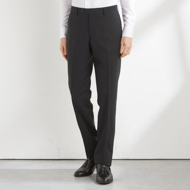 【JOHN PEARSE Black SELECT LINE】【年間】0タックパンツ/ブラック×ソリッド/ULTRA TOUGH S/SHOWER CLEAN/※裾直し必要