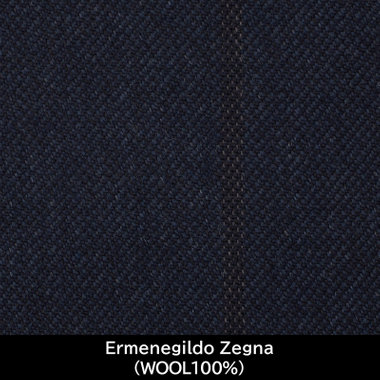【パターンオーダー】【JOHN PEARSE WHITE 2釦】【秋冬】スーツ/Ermenegildo Zegna/ネイビー×ストライプ(WOOL100%)