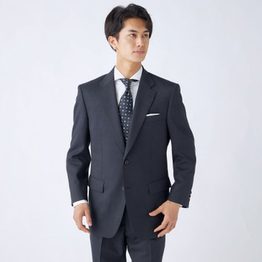 【Donato Vinci Italy】【秋冬】2釦シングルスーツ 1タック/ネイビー/REAL NAVY COLLECTION/NEW ZEALAND WOOL/SustainaBee Wool/※裾上げ必要
