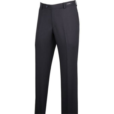 【WEB限定/OUTLET/汚れ・キズ等有】【JOHN PEARSE Black SELECT LINE】【春夏】【ウォッシャブル】【スリムシルエット】スラックス/ネイビー×ソリッド