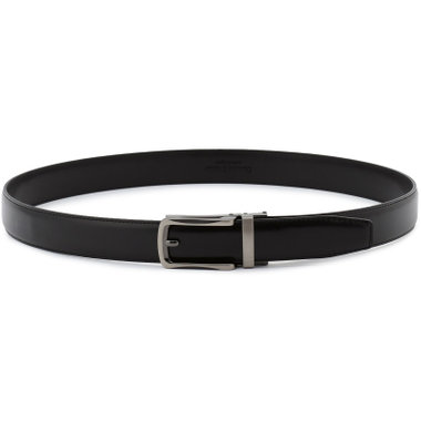 【WEB限定/OUTLET/汚れ・キズ等有】【Donato Vinci Italy】【フリーアジャスト仕様/5mm間隔/32段階】バックルベルト 3.0cm幅/ブラック(ウエスト91cmまで対応)