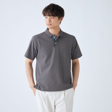 【stanley blacker new york】【半袖】ポロシャツ/グレー