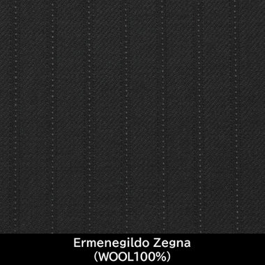 【パターンオーダー】【JOHN PEARSE WHITE 4釦1掛ダブル】【秋冬】スーツ/Ermenegildo Zegna/グリーン×ストライプ(WOOL100%)
