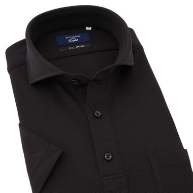 【発送在庫あり】【WEB限定】【半袖】【JOHN PEARSE comfort navy】カッタウェイビズポロシャツ プルオーバータイプ/ブラック/ULTRA MOVE「ニット素材」「ノーアイロン」「ストレッチ」「高通気性」