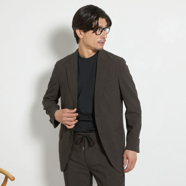 【ULTRA WORK SUIT】【春夏】セットアップ2釦ジャケット/カーキ