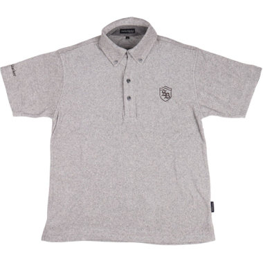 【stanley blacker】【半袖】パイル地スキッパーポロ/グレー