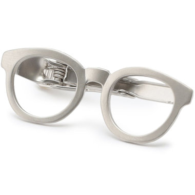 ネクタイピン/眼鏡/シルバー