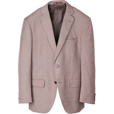 【WEB限定/OUTLET/汚れ・キズ等有】【年間】2釦シングルジャケット/ベージュ×チェック