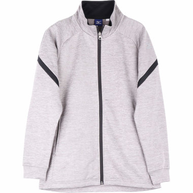 【MIZUNO】スタンドフルジップスウェット/グレー