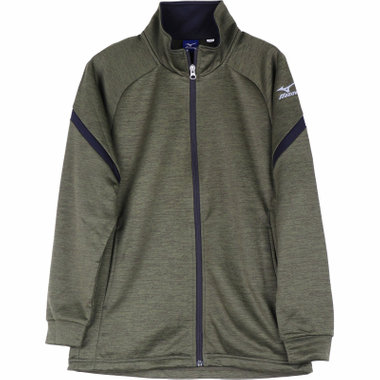 【MIZUNO】スタンドフルジップスウェット/グリーン