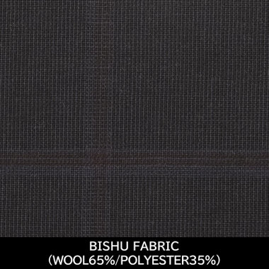 【パターンオーダー】【JOHN PEARSE comfort 3釦段返り】【春夏】スーツ/BISHU FABRIC/ネイビー×チェック(WOOL65%/POLYESTER35%)