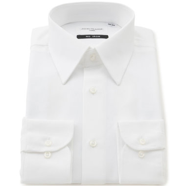 【WEB限定/OUTLET/汚れ・キズ等有】【JOHN PEARSE White】【形態安定】レギュラードレスシャツ/ホワイト/ULTRA MOVE