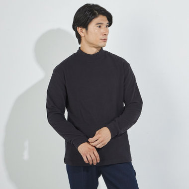 【U.W.S】 【秋冬】ピーチフェイスモック/ブラック