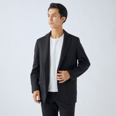 【WEB限定/OUTLET/汚れ・キズ等有】【ULTRA WORK SUIT/HOME LINE】【秋冬】セットアップ バックフリースジャケット/ブラック