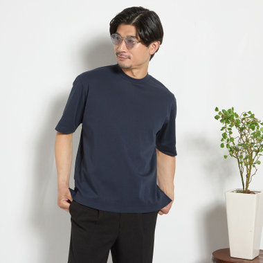 【JOHN PEARSE comfort navy】【半袖】ビズTシャツ/ネイビー