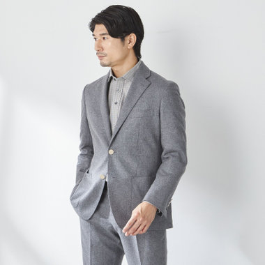 【stanley blacker new york】【秋冬】2釦ジャケット/ライトフランネル