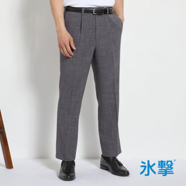 【FREEZETECH 氷撃：酷暑対策パンツ】【JOHN PEARSE White】【春夏】1タックパンツ/グレー/ULTRA MOVE/ウエストムーブ仕様/※裾上げ必要