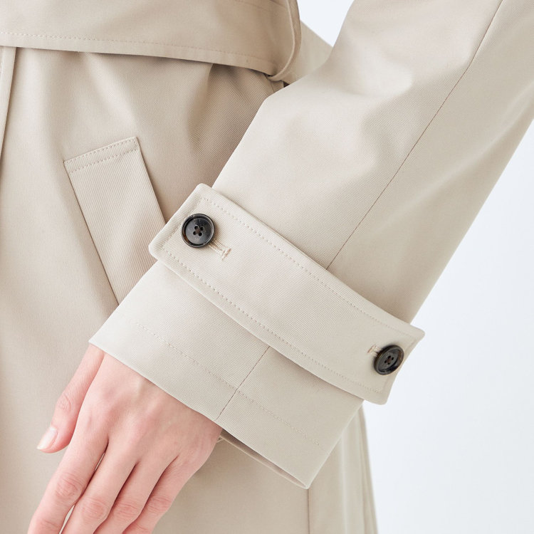 ナチュラル　ビューティー 【NATURAL BEAUTY】ダブルトレンチベルテッドコート/ベージュ 茶淡色