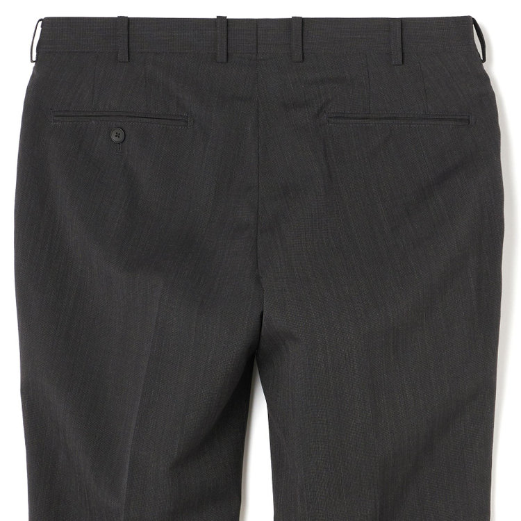 ＪＰ コンフォート 【JOHN PEARSE comfort】【春夏】2釦シングルスーツ ショートタック テーパードパンツ/ ダークグレー / SHOWER CLEAN ※裾直し必要 グレー濃色