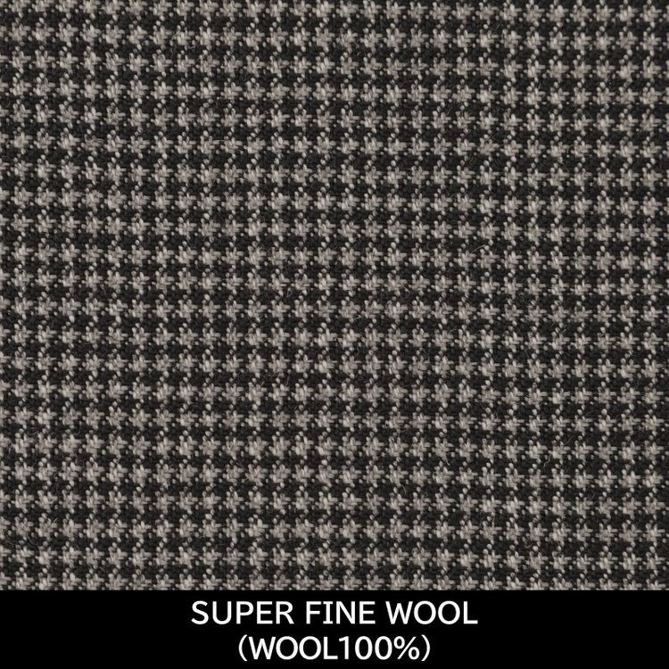 ＪＰ コンフォート 【パターンオーダー】【JOHN PEARSE comfort 6釦2掛ダブル】【秋冬】スーツ/SUPER FINE WOOL/グレー×ハウンドトゥース(WOOL100%) グレー系(灰)