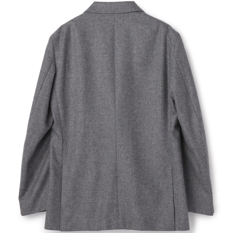 スタンリーブラッカ 【stanley blacker new york】【秋冬】2釦ジャケット/ライトフランネル グレー淡色