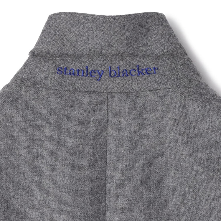 スタンリーブラッカ 【stanley blacker new york】【秋冬】2釦ジャケット/ライトフランネル グレー淡色