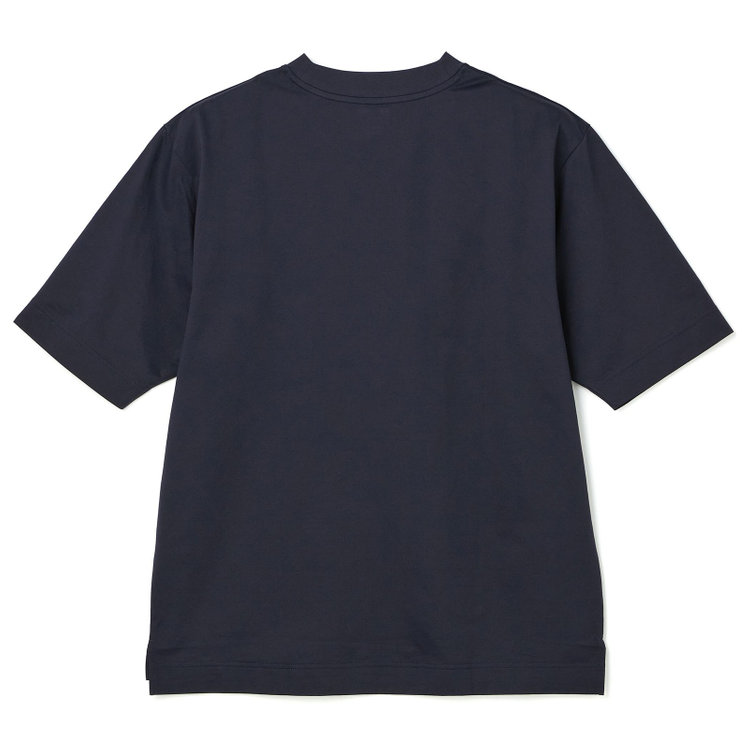 ＪＰ コンフォート 【JHON PEARSE comfort】【半袖】Tシャツ/グレー/ クルーネック/ 酷暑対策Tシャツ「FREEZETECH 氷撃」冷感PRINT 紺中間