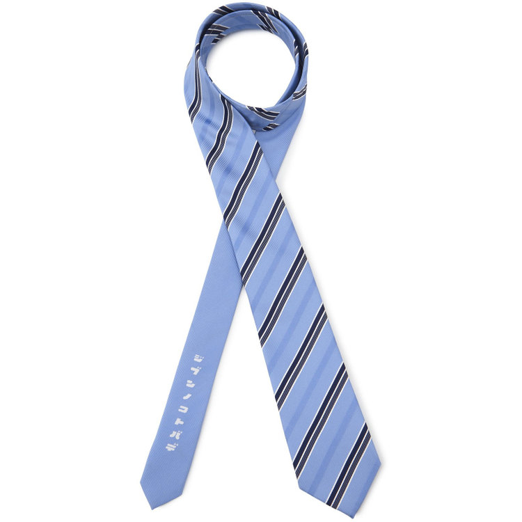 ソノタ（KONAKA用） 土佐兄弟コラボネクタイ【就活応援】シルクブレンドストライプネクタイ/サックス/「ジブンノコトバデ」 その他