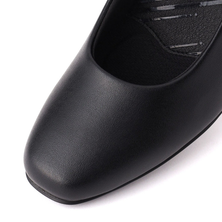 ＥＮＧＬＩＳＨ ＧＩＲＬ 【english girl by J.P.】スクエアトゥパンプス/ブラック/ASICS/ヒール3.5cm 黒