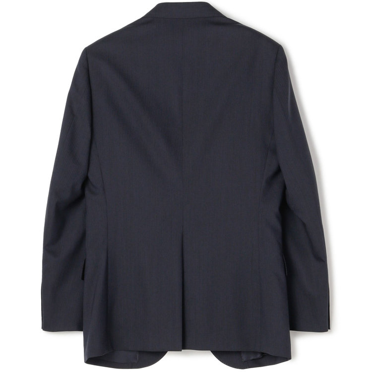 ドナートヴィンチ 【Donato Vinci Italy UOMO】【春夏】2釦シングルスーツ 0タック/ネイビー×シャドーストライプ/NEW ZEALAND WOOL/REAL NAVY/COOL REFLECTION/SustainaBee Wool/※裾上げ必要 紺中間