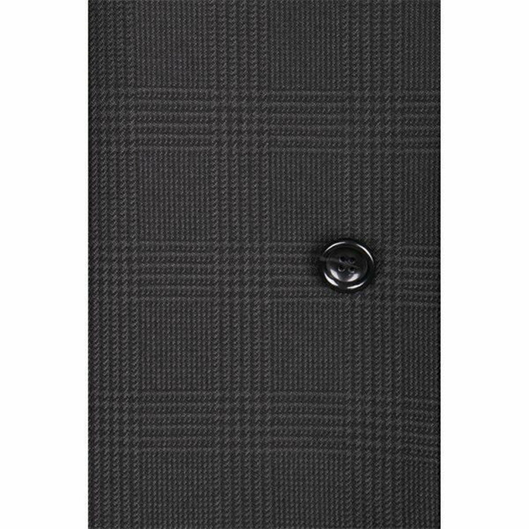 ドナートヴィンチウォモ 【Donato Vinci Italy Uomo】スタンドカラーコート/ブラック×チェック ブラック系(黒)