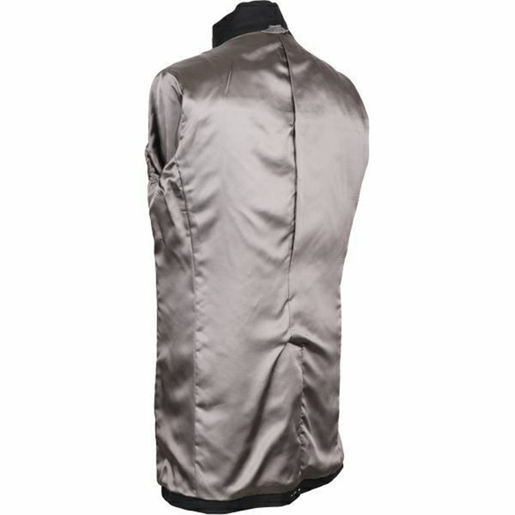 ドナートヴィンチウォモ 【Donato Vinci Italy Uomo】スタンドカラーコート/ブラック×チェック ブラック系(黒)