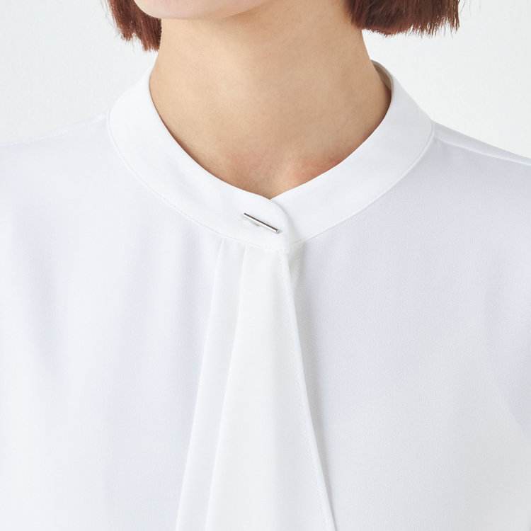 ナチュラル　ビューティー 【NATURAL BEAUTY】フレアスリーブボウタイブラウス/ホワイト 白