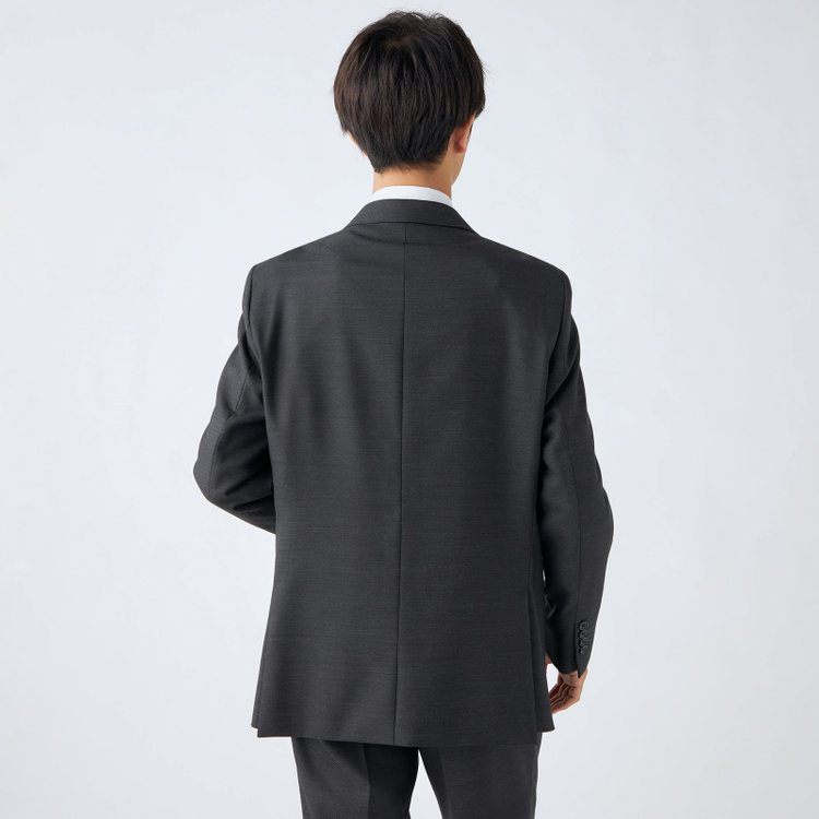 ＫＡＮＳＡＩＭＡＮ 【KANSAIMAN collection】【秋冬】2釦シングルスーツ ショートタック/グレー/REAL GRAY COLLECTION/NEW ZEALAND WOOL SHOWER CLEAN/SustainaBee Wool/※裾上げ必要 グレー濃色