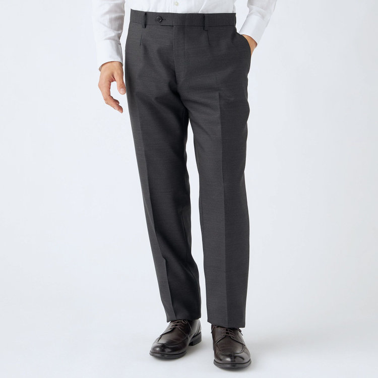 ＫＡＮＳＡＩＭＡＮ 【KANSAIMAN collection】【秋冬】2釦シングルスーツ ショートタック/グレー/REAL GRAY COLLECTION/NEW ZEALAND WOOL SHOWER CLEAN/SustainaBee Wool/※裾上げ必要 グレー濃色