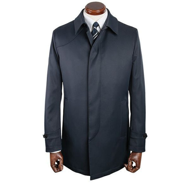 WEB限定/OUTLET/汚れ・キズ等有】【ステンカラー】コート/ネイビー