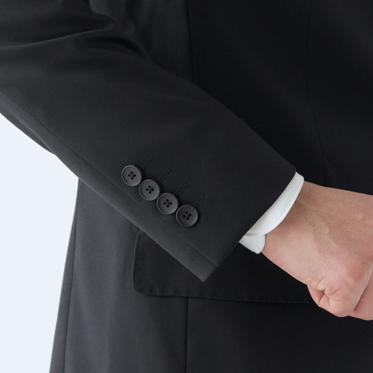 ＪＰセレクトライン 【JOHN PEARSE Black SELECT LINE】【年間】2釦シングルスーツ 0タック/ネイビー×ソリッド/NEW ZEALAND LIMITED WOOL/REAL NAVY COLLECTION/※裾上げ必要 紺中間