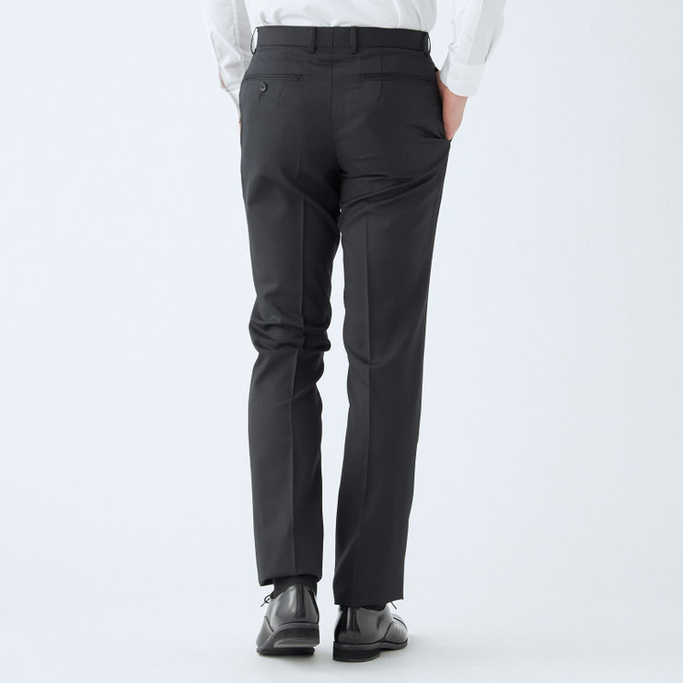 ＪＰセレクトライン 【JOHN PEARSE Black SELECT LINE】【年間】2釦シングルスーツ 0タック/ネイビー×ソリッド/NEW ZEALAND LIMITED WOOL/REAL NAVY COLLECTION/※裾上げ必要 紺中間