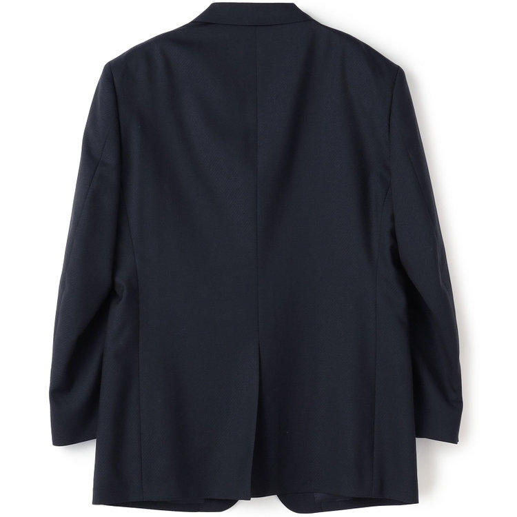 ドナートヴィンチ 【Donato Vinci Italy】【春夏】2釦シングルスーツ 1タック/ネイビー×カルゼ/REAL BLACK COLLECTION/NEW ZEALAND LIMITED WOOL/※裾上げ必要 紺中間