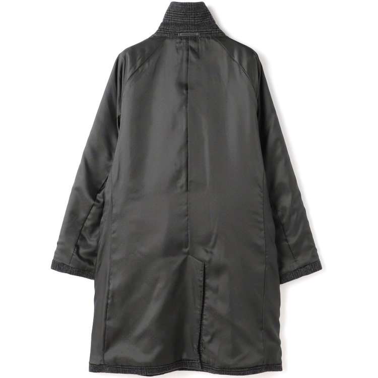 ソノタ（KONAKA用） 【KANSAIMAN collection】ウールブレンド シングルラグランバックベルトコート/グレー×チェック/RE:NEWOOL グレー中間