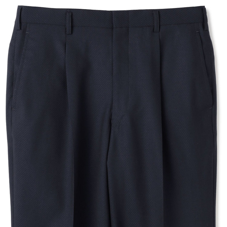 ドナートヴィンチ 【Donato Vinci Italy】【春夏】2釦シングルスーツ 1タック/ネイビー×カルゼ/REAL BLACK COLLECTION/NEW ZEALAND LIMITED WOOL/※裾上げ必要 紺中間