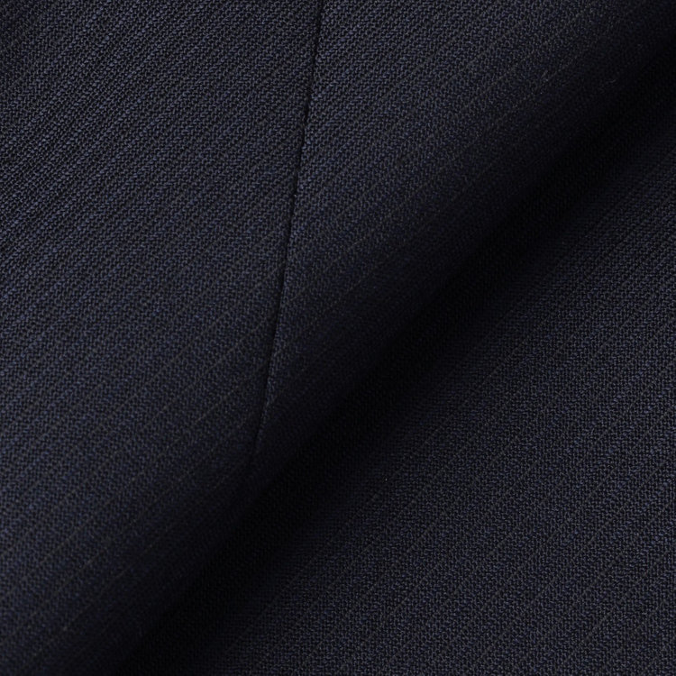ドナートヴィンチ 【Donato Vinci Italy】【春夏】2釦シングルスーツ 1タック/ネイビー×カルゼ/REAL BLACK COLLECTION/NEW ZEALAND LIMITED WOOL/※裾上げ必要 紺中間