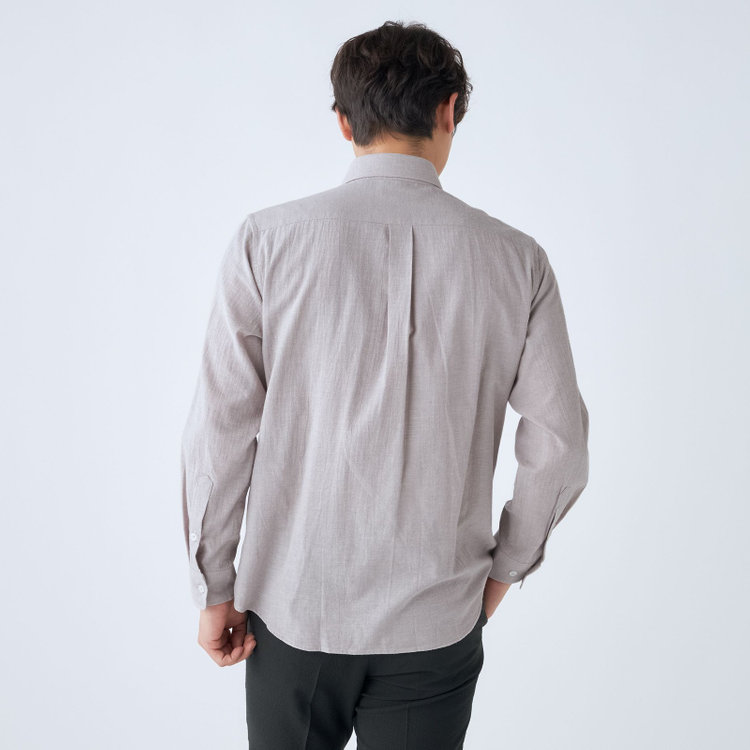 スタンリーブラッカ 【stanley blacker new york】【長袖】カッタウェイシャツ/グレー グレー淡色