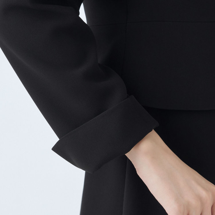 ソノタ（KONAKA用） 【年間】ノーカラーアンサンブルレディースフォーマル 黒