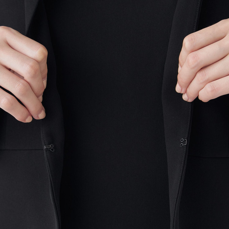 ソノタ（KONAKA用） 【年間】ノーカラーアンサンブルレディースフォーマル 黒